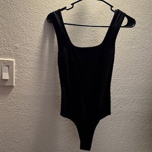 Black Sleeveless Bodysuit